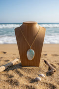 Gold Plated Paua Shell Necklace