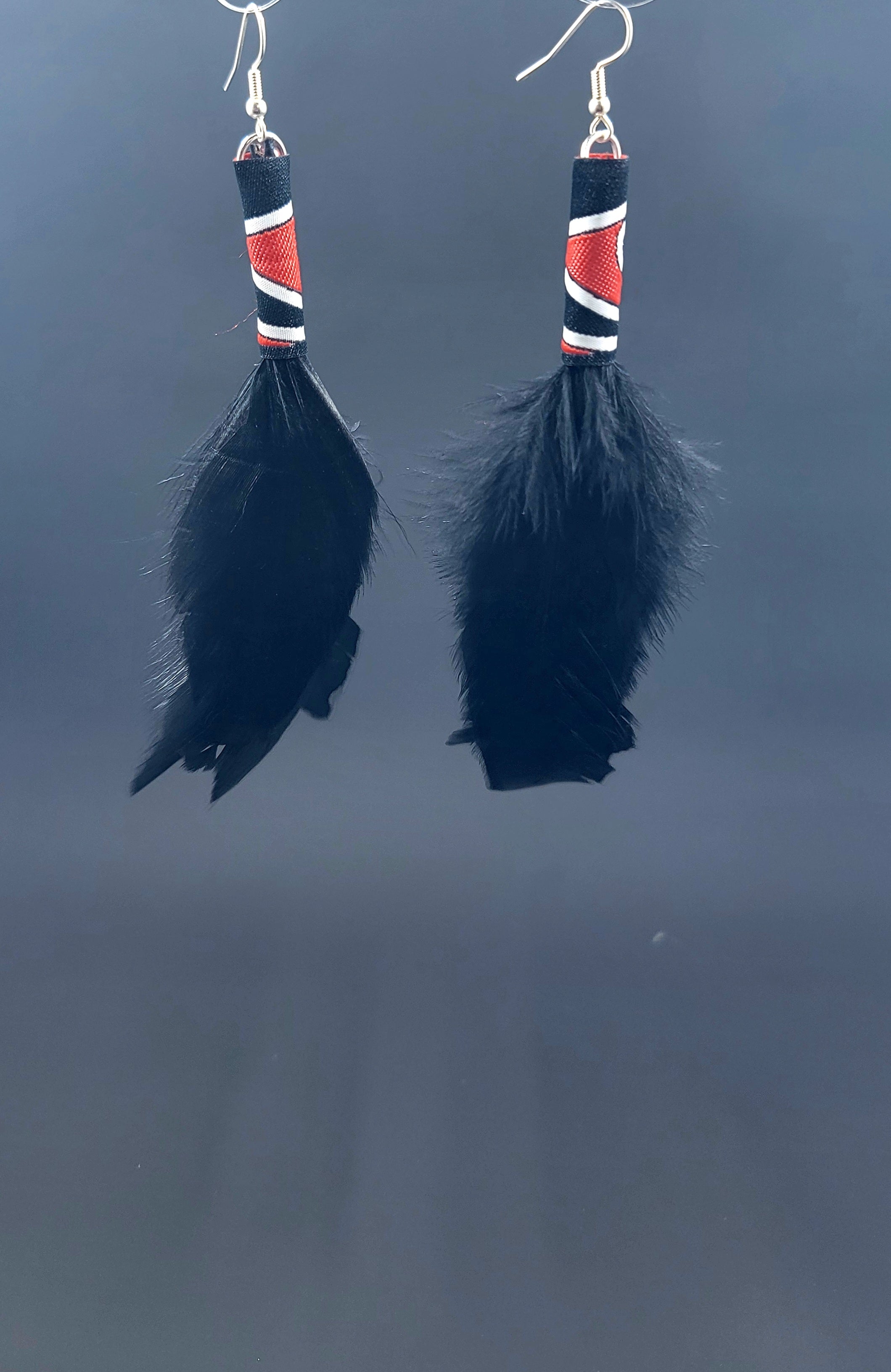 Whakakai Raukura (Pūhoro) - Feathered Earrings