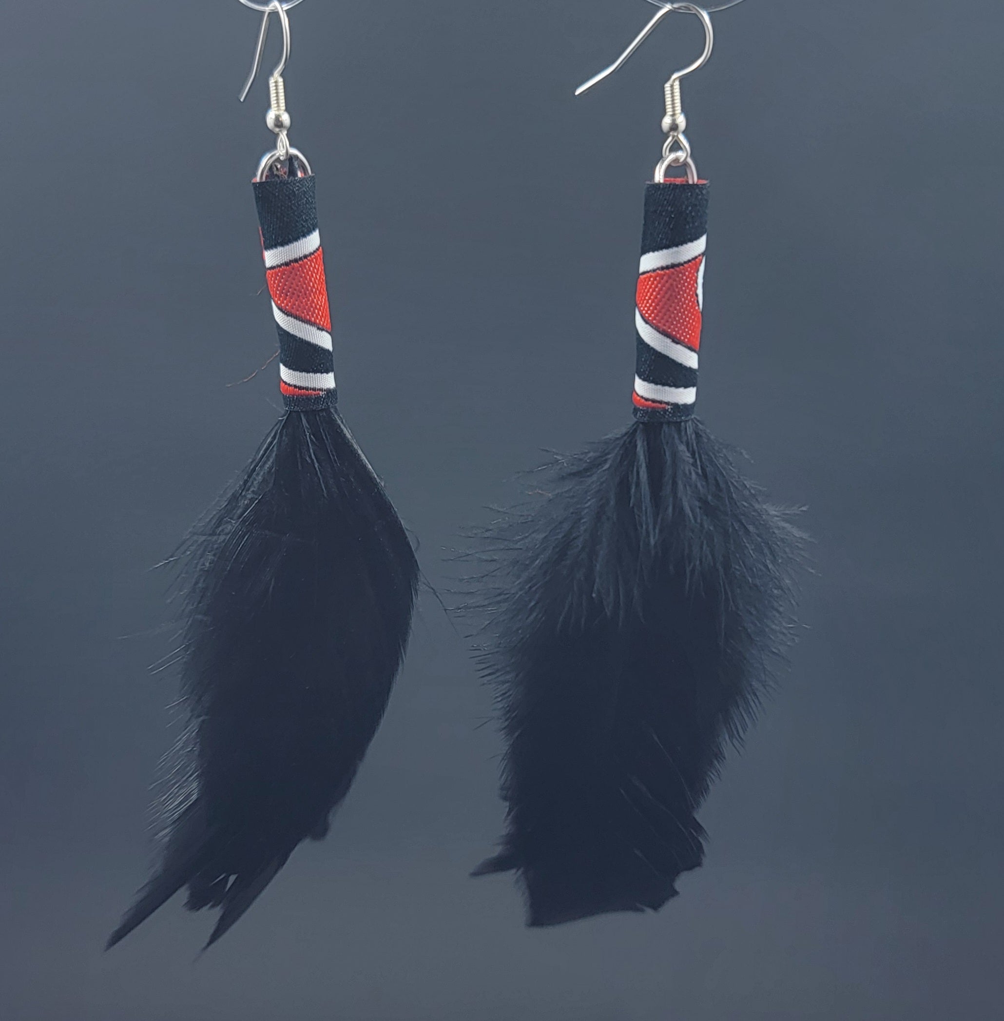 Whakakai Raukura (Pūhoro) - Feathered Earrings