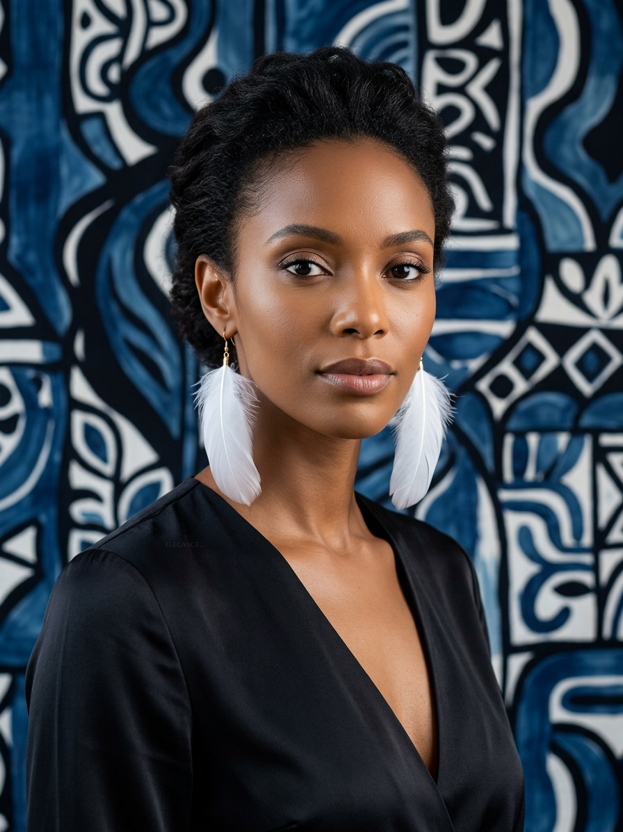 Off-white Feather Earrings
