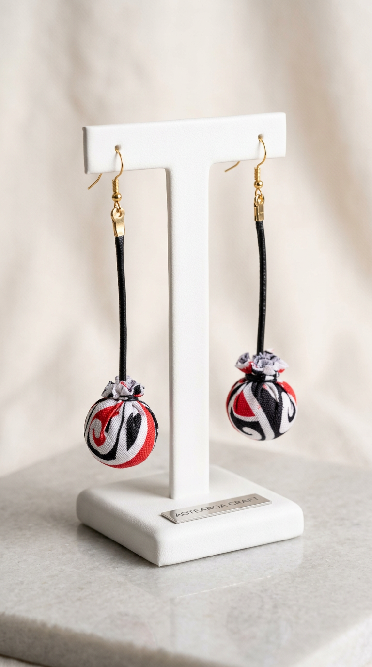 Poi Earrings (Pūhoro)