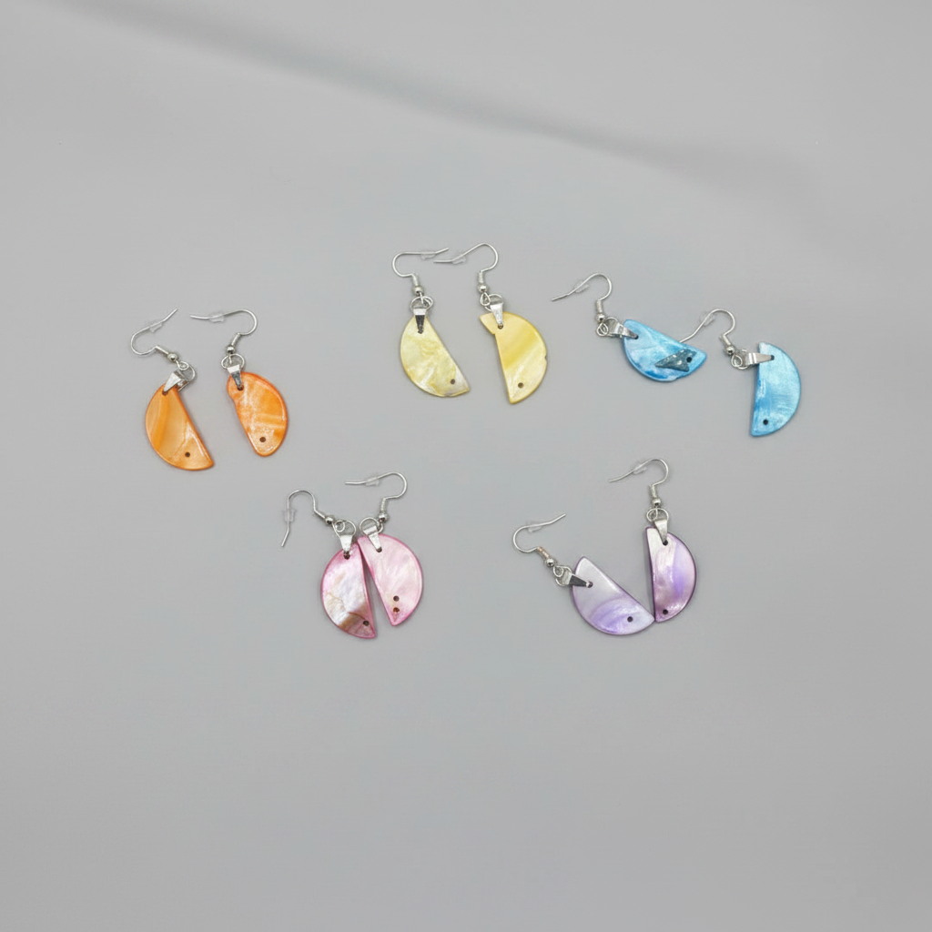 Paua Shell Earrings – Mother of Pearl | Māori Ora