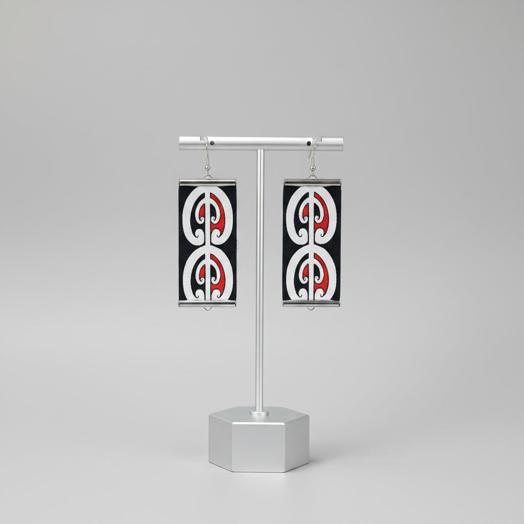 Mangōpare Earrings – Hammerhead Shark Māori Design | Māori Ora