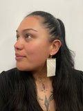 White Poutama Earrings