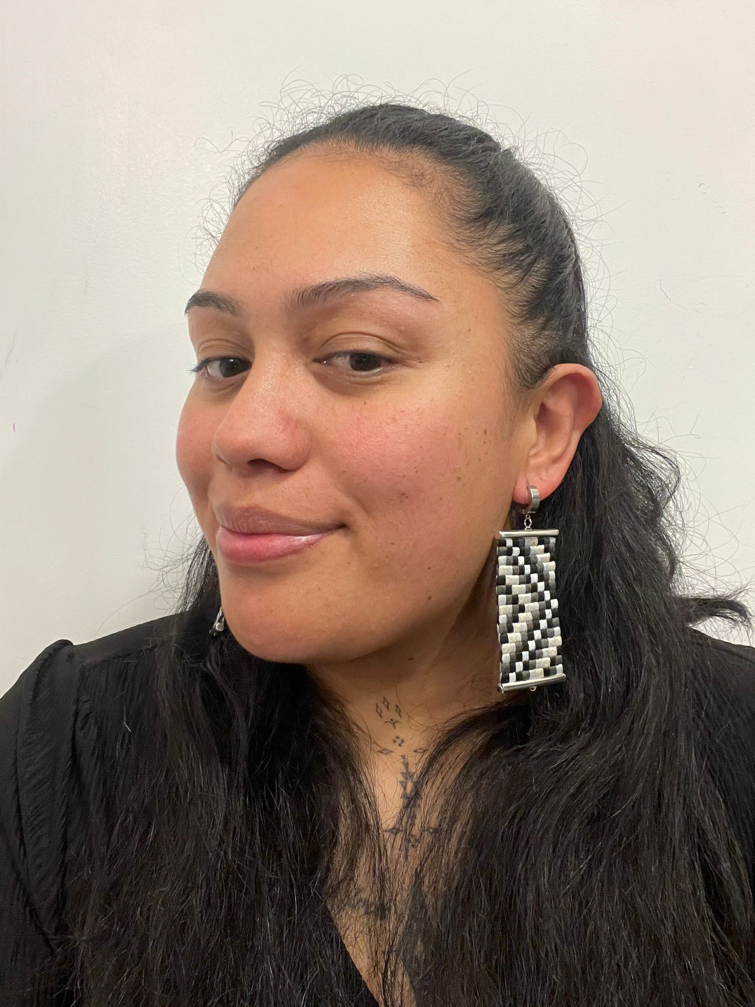 Grey Poutama Earrings