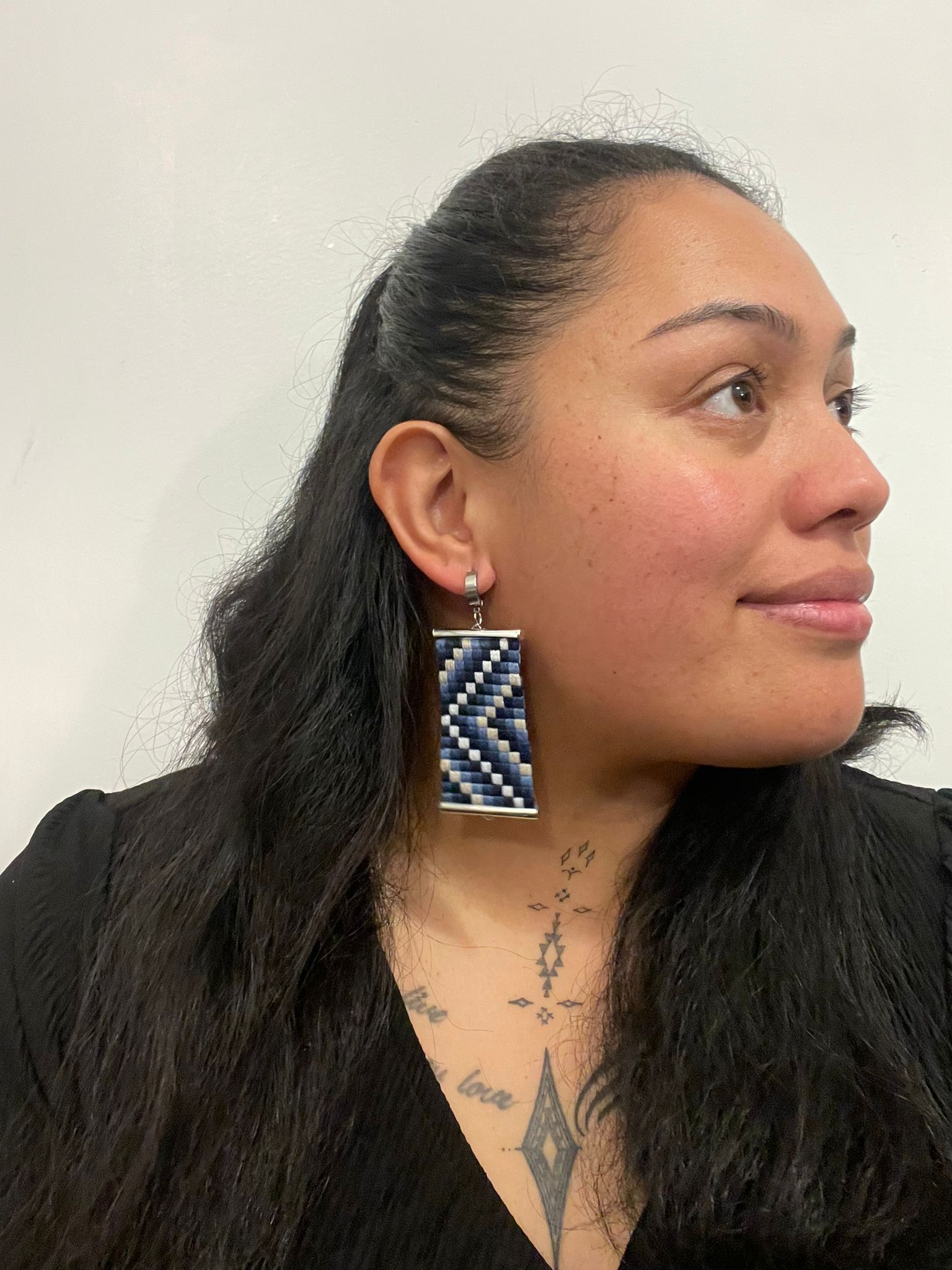 Blue Poutama Earrings