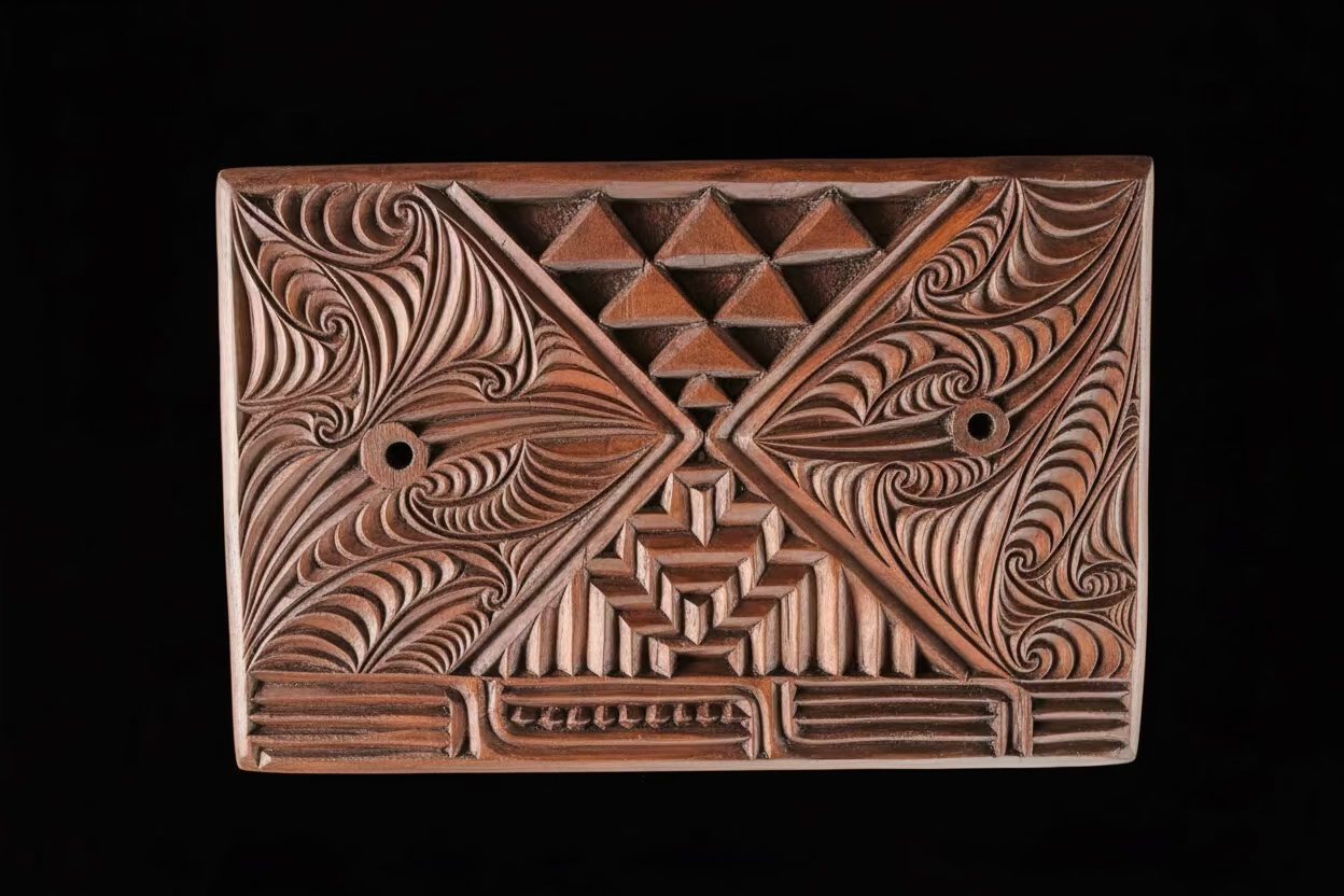 Wahaika Carving with Base & Awe