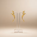 Gold Mangopare stud earrings