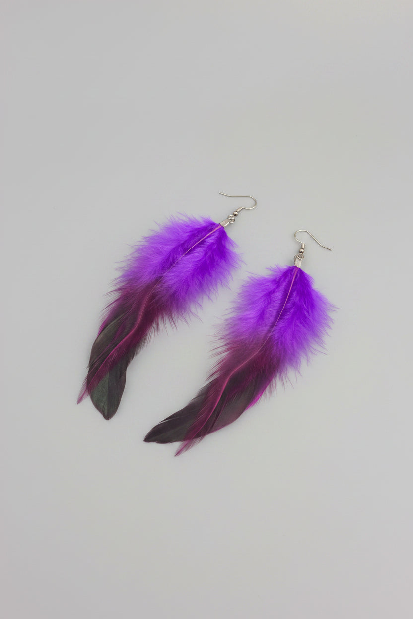 Royal Purple Fluffy feathers