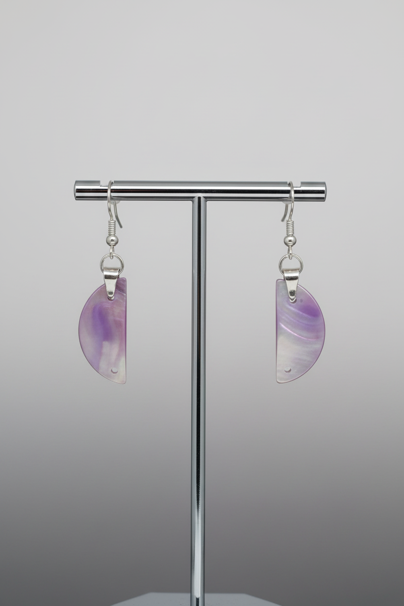 Paua Shell Earrings – Mother of Pearl | Māori Ora