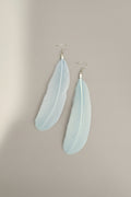 Blue Feather Earrings