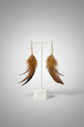 Awe Earrings (Feathers Lashed)